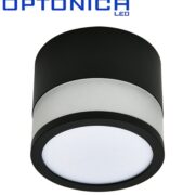 STROPNA LED SVETILKA fi 75 mm 7W BELA ALI ČRNA