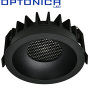 VGRADNA LED SVETILKA fi 86 mm 10W 3000K DO 6000K BELA ALI ČRNA