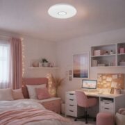 ZATEMNILNA STROPNA LED SVETILKA BALMERINO fi 350 mm 24W 3000K DO 6000K Z DALJINSKIM UPRAVLJANJEM KRISTAL EFEKT
