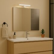 LED SVETILKA OLIRO 200 mm 4W 4000K IP44 KROM ALI ČRNA