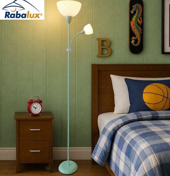 STOJEČA SVETILKA ACTION PRO H 1800 E27 60W+E14 25W V TREH BARVAH