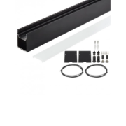 VISEČI ALU PROFIL 2 METRA 75 mm BELI ALI ČRNI