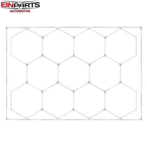 heksagon-led-svetila-za-trgovine-lokale-garaže-11-moduov-6500k-einparts-z-okvirjem