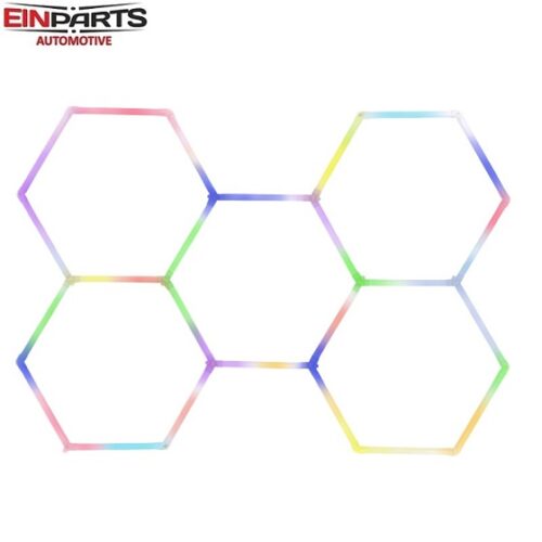 rgb-heksagon-led-svetila-za-trgovine-lokale-garaže-5-moduov-6500k-einparts-z-daljinskim-upravljanjem