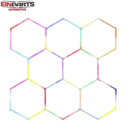 rgb-heksagon-led-svetila-za-trgovine-lokale-garaže-8-moduov-6500k-einparts-z-daljinskim-upravljanjem-24v