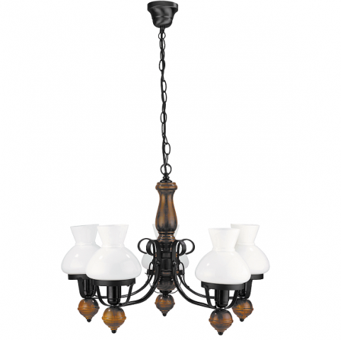 PETERNI LESTENEC Z LESOM PETRONEL E27 5X60W