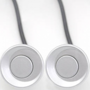 SET 4 SREBRNIH PARKIRNIH SENZORJEV Z BARVNIM DIGITALNIM DISPLAYEM