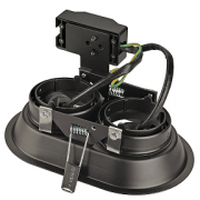 VGRADNA SVETILKA HORN2 fi 83 mm GU10 50W V DVEH BARVAH