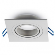 VGRADNA NASTAVLJIVA SVETILKA 91X91 mm GU10 50W ČRNA, BELA ALI BRUŠEN ALUMINIJ