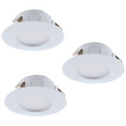 VGRADNA LED SVETILKA PINEDA fi 78 mm SET 3X4,9W 3000K IP44 V ŠTIRIH BARVAH