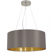 VISEČA TEKSTILNA SVETILKA MASERLO fi 530 mm E27 3X60W V ŠTIRIH BARVAH