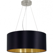 VISEČA TEKSTILNA SVETILKA MASERLO fi 530 mm E27 3X60W V ŠTIRIH BARVAH