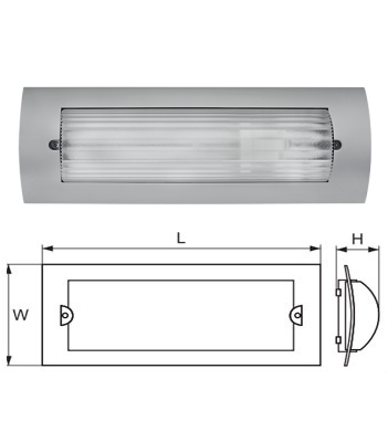 ZUNANJA SVETILKA ARIA E27 IP54 SIVA