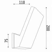ZUNANJA STENSKA LED SVETILKA DS460/LED 6W 4000K IP54